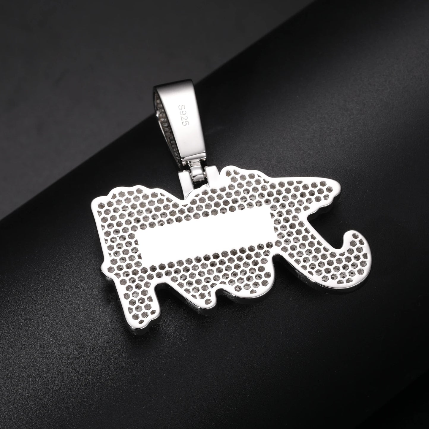A-Z Letter Pendants - Graffiti Font - VVS Moissanite - S925 Silver