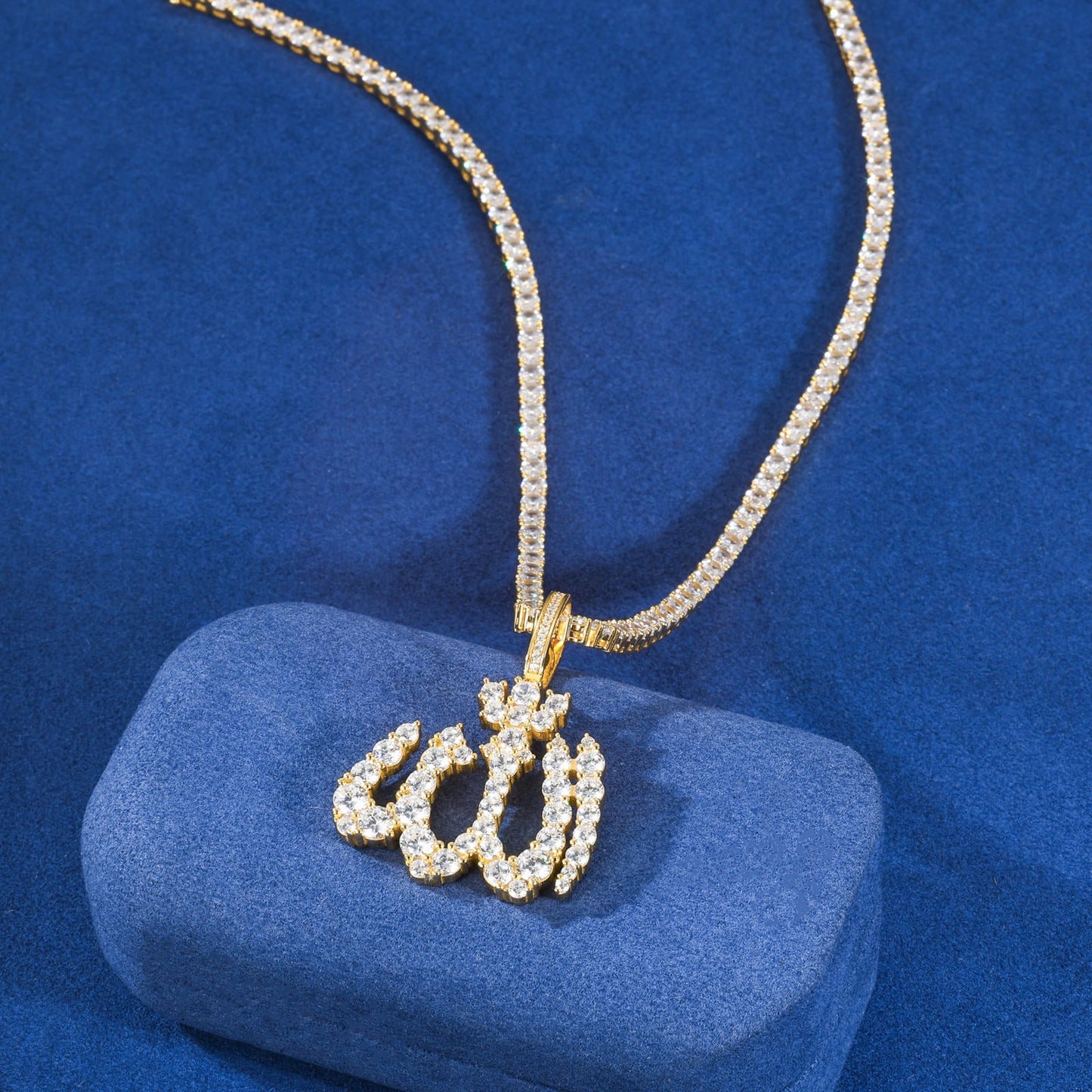 ALLAH Pendant (V3) - VVS Moissanite - 14k Gold Vermeil (MADE TO ORDER)