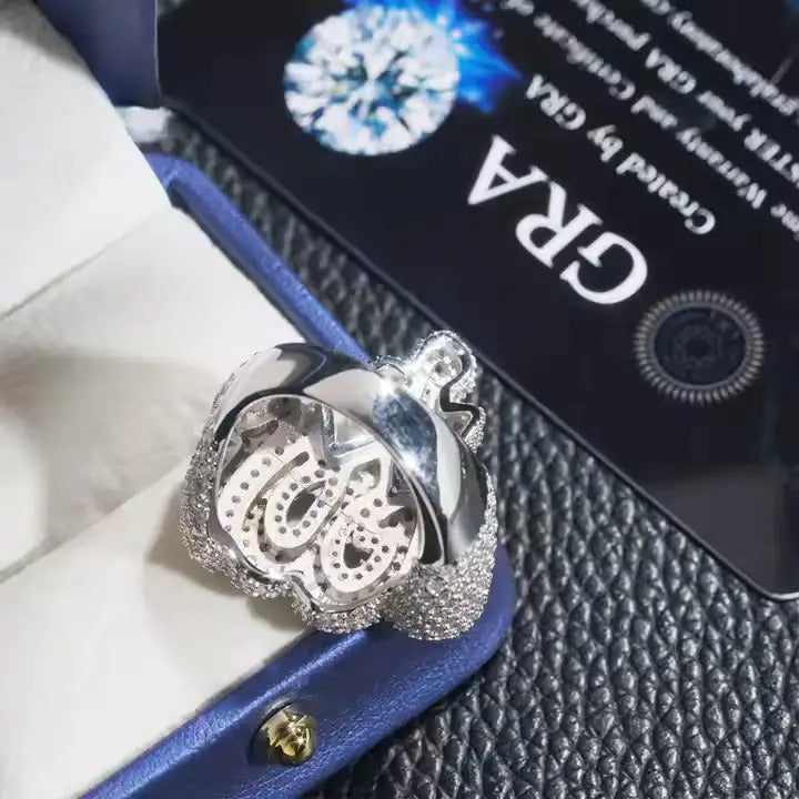 ALLAH Ring- VVS Moissanite Real S925 Silver