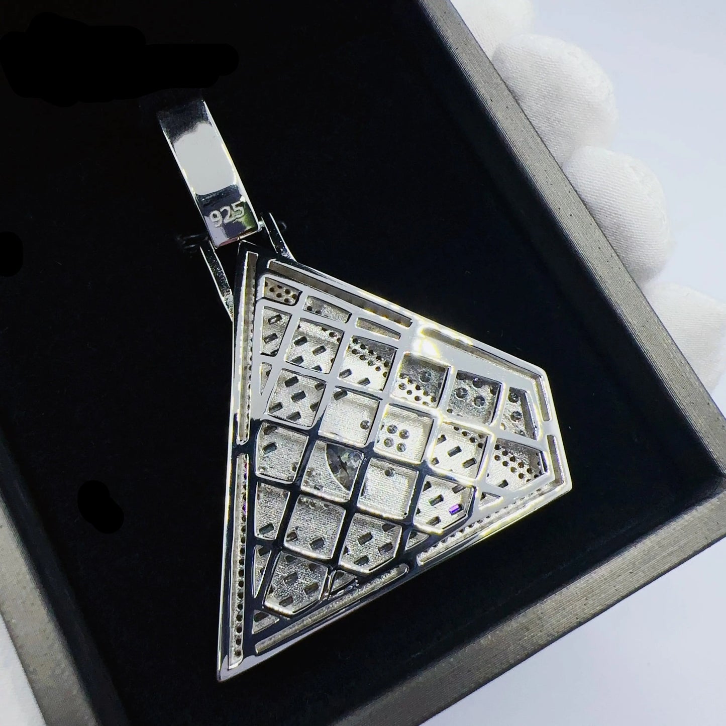 illuminati Pendant - VVS1 Moissanite - S925 Silver (MADE TO ORDER)